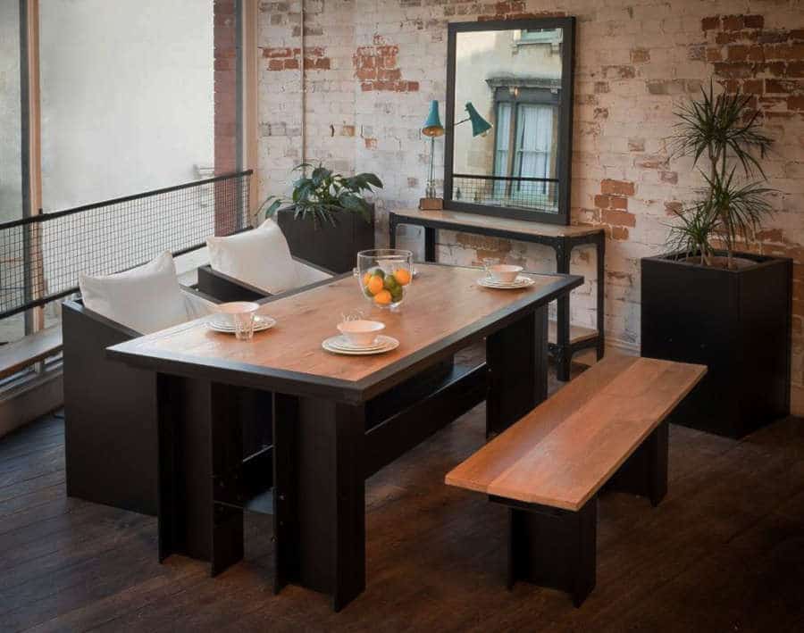 ironfire industrial dining table ironfire dining table & planter
