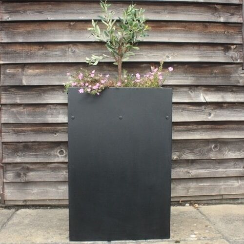 Olive planter logo Planters firepits strong steel garden planter