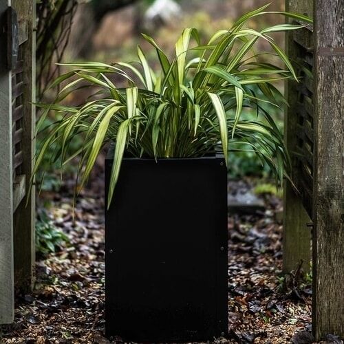 Logo Planter Industrial style steel planter for the garden or driveway